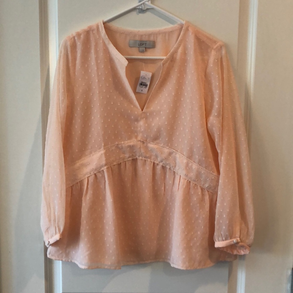Loft pink blouse NWT. Size small.